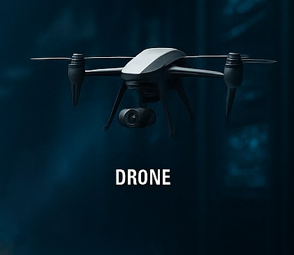 Multirotor drone controlled by European Robotics control unit